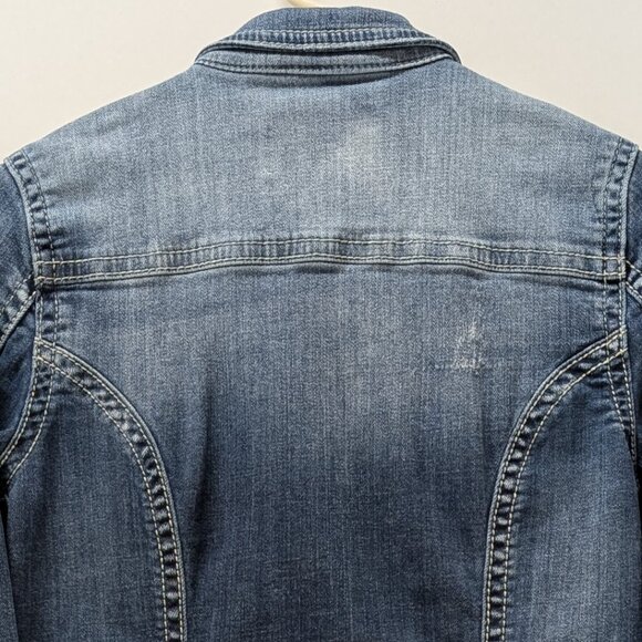 Silver Jeans Co. Distressed Denim Jacket - Picture 7 of 13